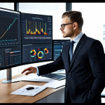 **

"A data analyst in a modern office setting, examining charts and graphs on a large monitor, fully clothed in professional attire, safe for work, appropriate content, perfect anatomy, natural proportions, professional."

**