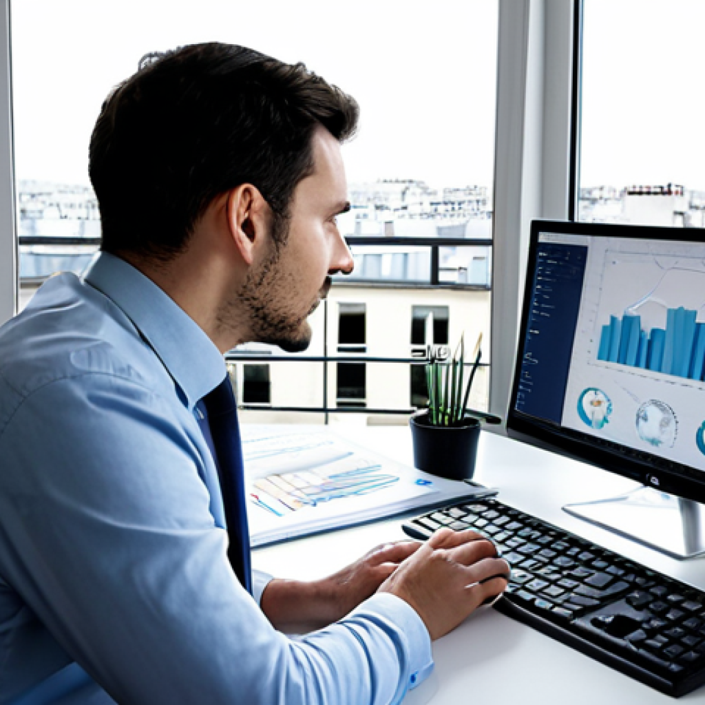 빅데이터 분석가 연봉 협상 팁 - Data Analyst in a Modern Parisian Office**

"A professional data analyst, fully clothed in business ...