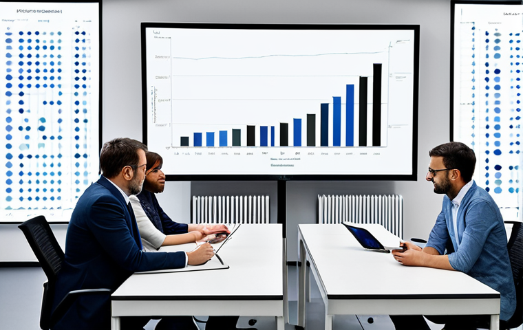 빅데이터 분석가 연봉 협상 팁 - Data Analyst in a Modern Parisian Office**

"A professional data analyst, fully clothed in business ...