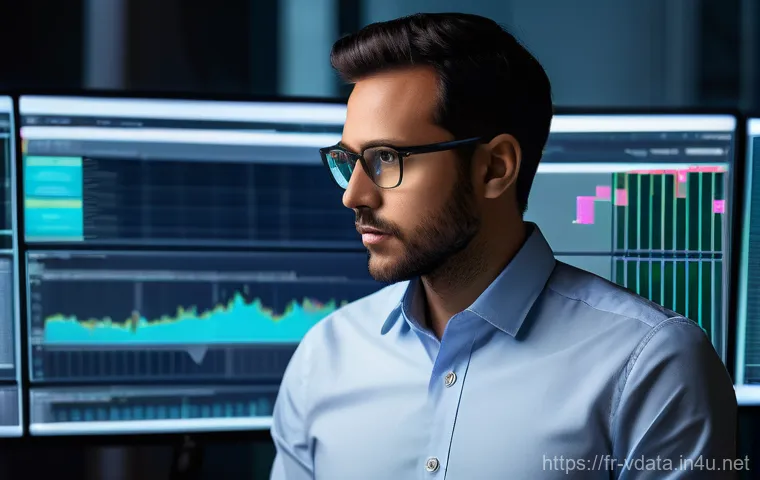 빅데이터 분석가가 갖추어야 할 분석 마인드셋 - **Prompt 1: The Data Detective's Insight**
    "A diverse male data analyst, approximately 30-35 yea...