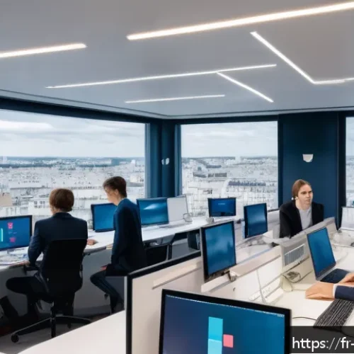 빅데이터 분석가가 피해야 할 실무 실수 - A modern data analyst office environment in Paris, France, showing a diverse team of professionals e...